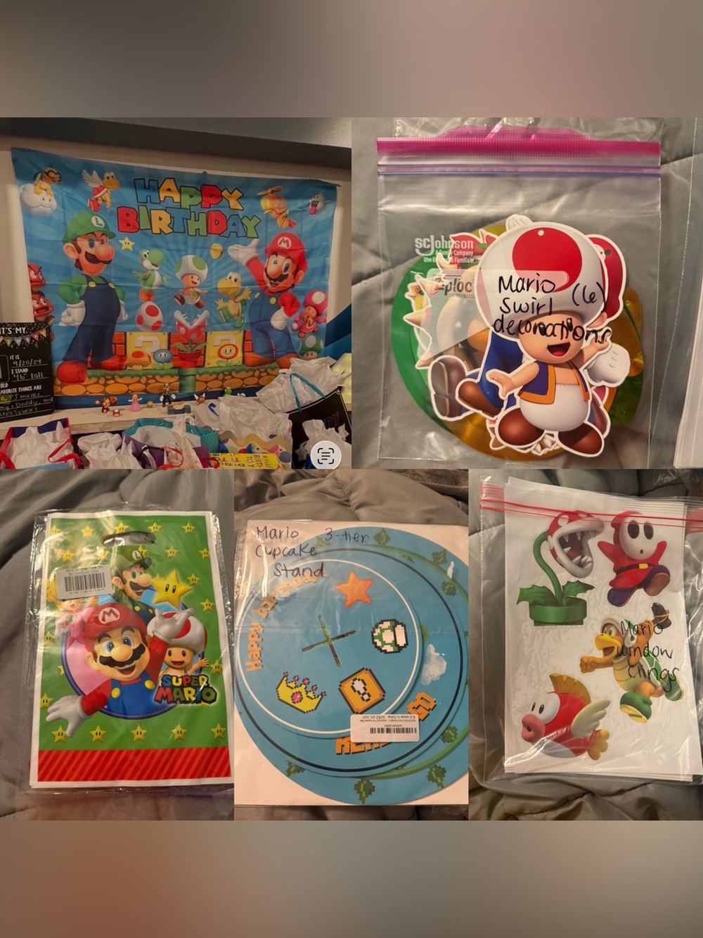 Mario party decorations